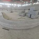 银川 芝麻白异形坐凳，自然面光面弧形加工