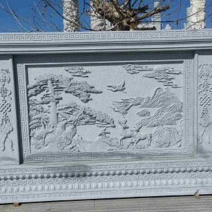 银川 芝麻白大型照壁，屏风，影壁