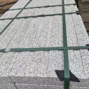 银川 白麻花岗岩直行盲道石，盲条，地铺石