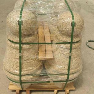 银川 黄金麻异形定制雕花——棒棒糖挡车柱