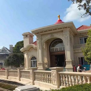 银川 黄金麻花岗岩欧式别墅