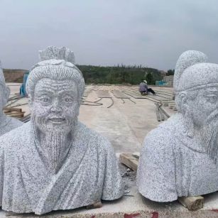 银川 白麻花岗岩石材人物立体雕刻