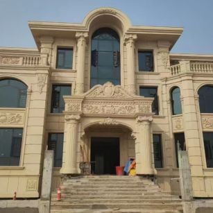 银川 黄金麻花岗岩别墅外墙干挂