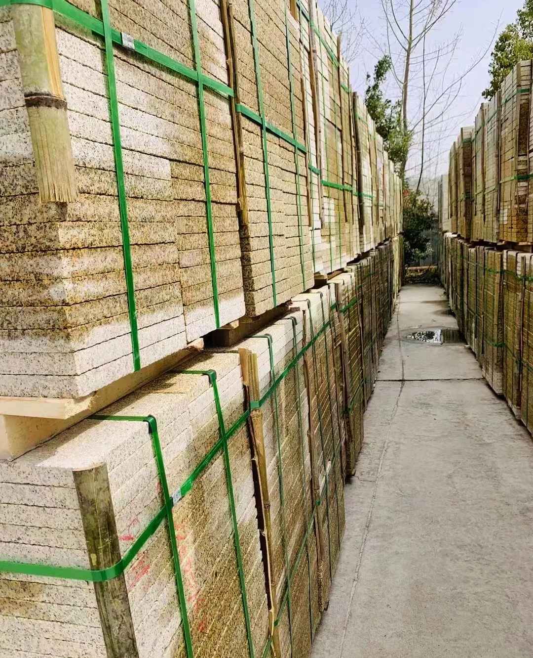 银川 黄金麻花岗岩荔枝面地铺石