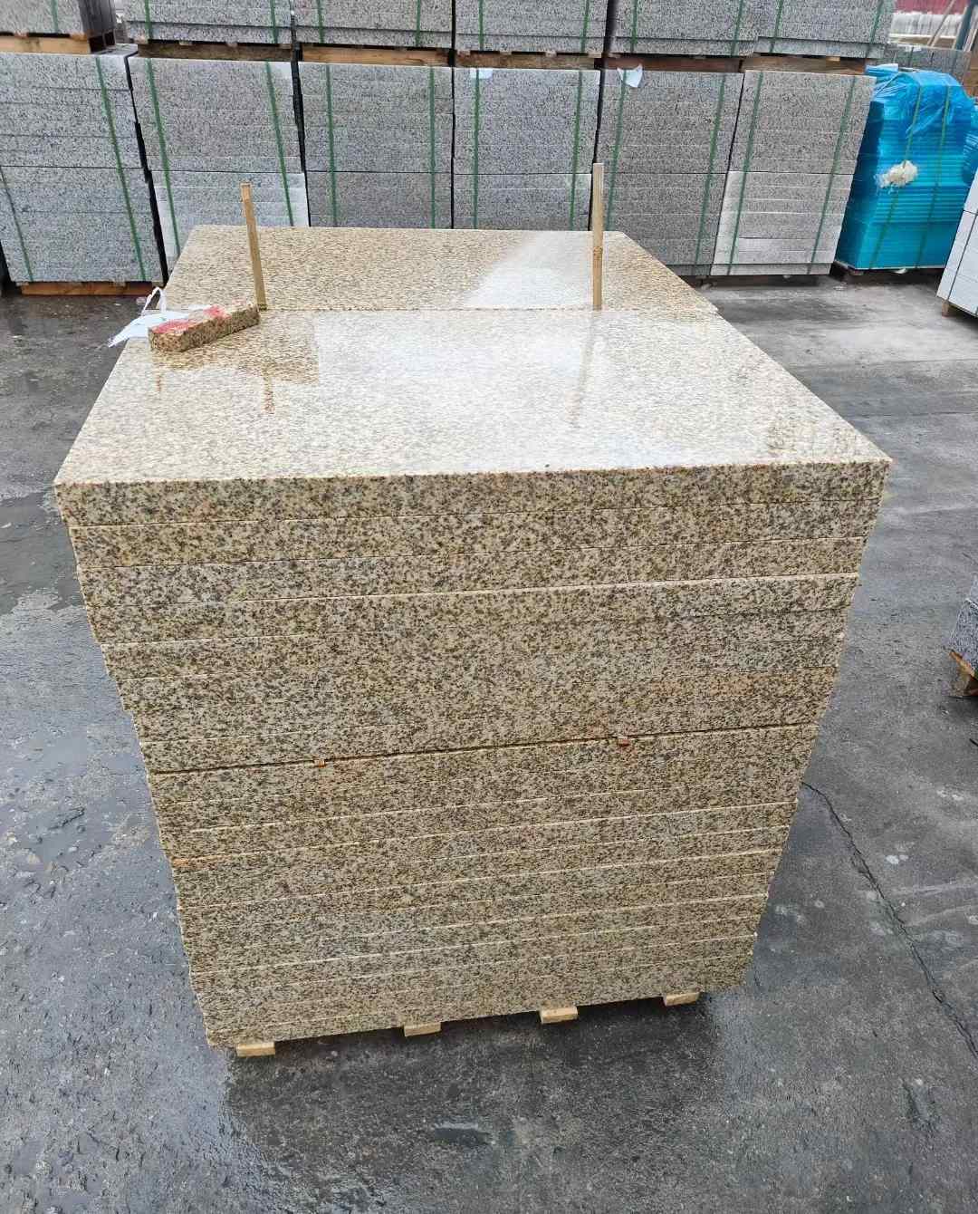 银川 湖北黄金麻花岗岩石材荔枝面外墙石材