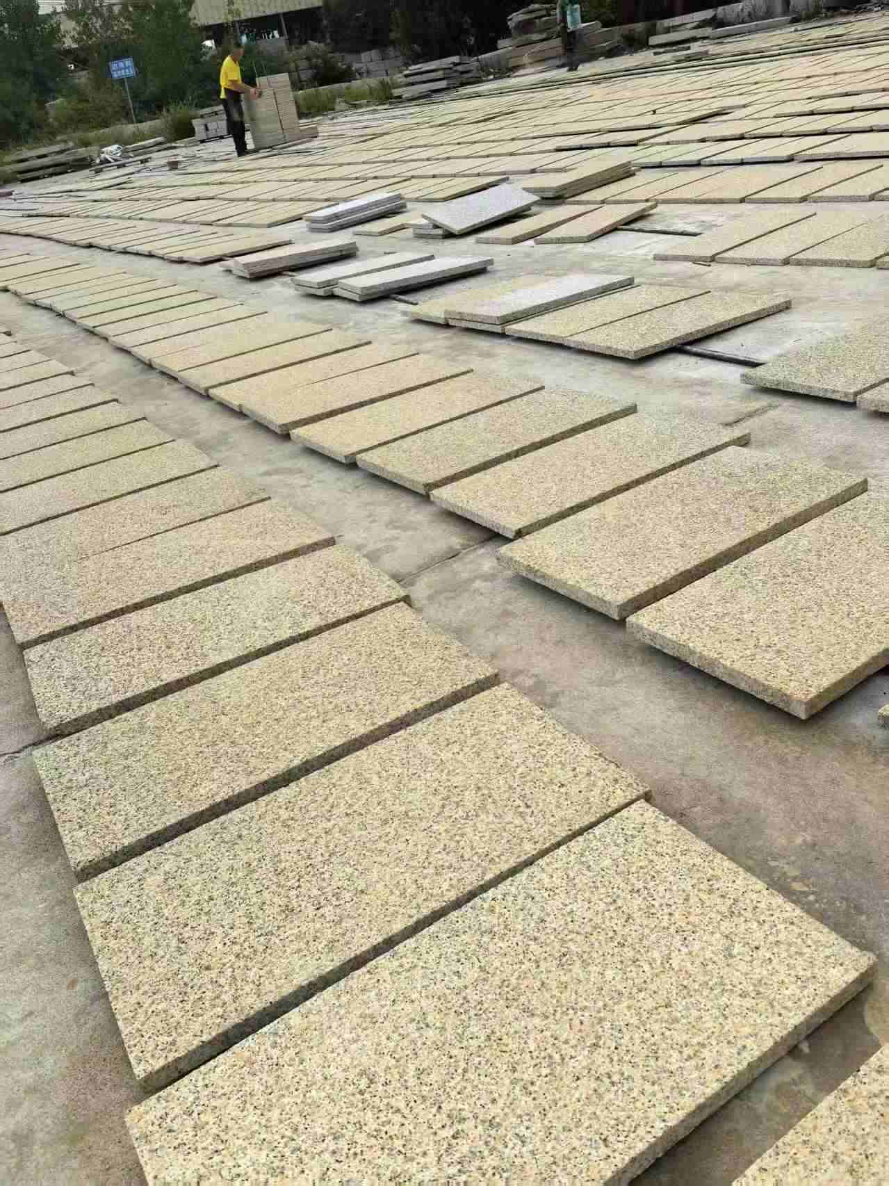 银川 黄金麻荔枝地铺石面排板