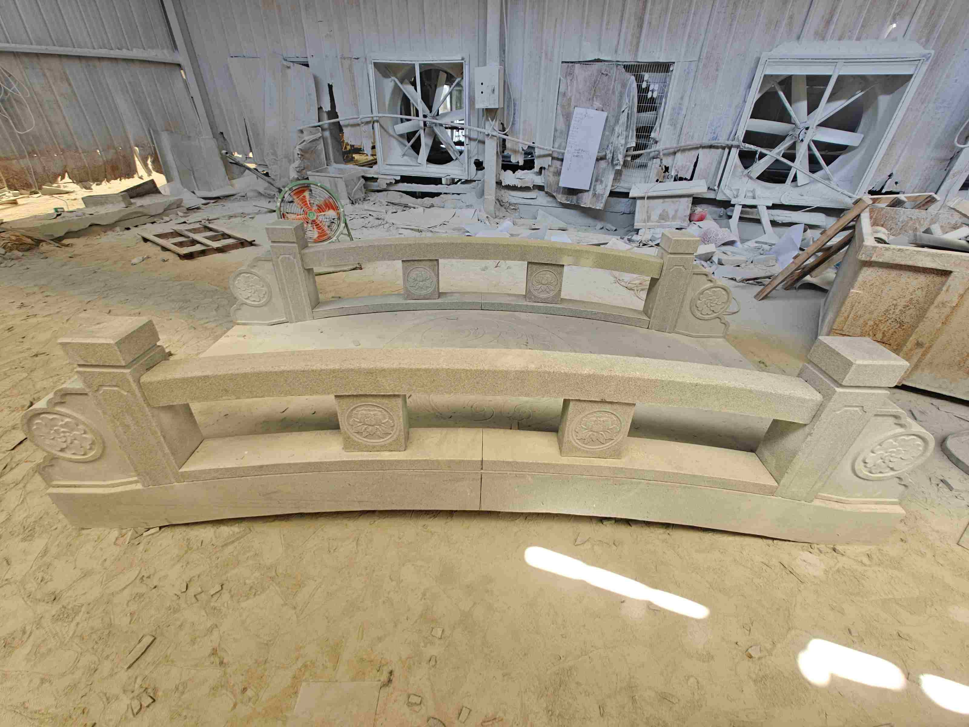 银川 芝麻灰花岗岩异形加工-拱桥，石桥