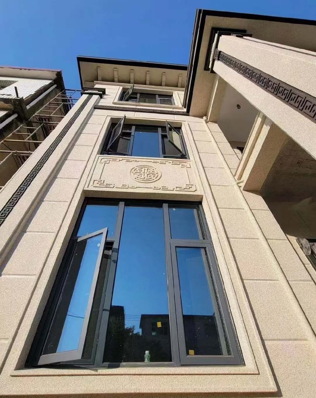 银川 黄金麻荔枝面别墅外墙干挂效果展示