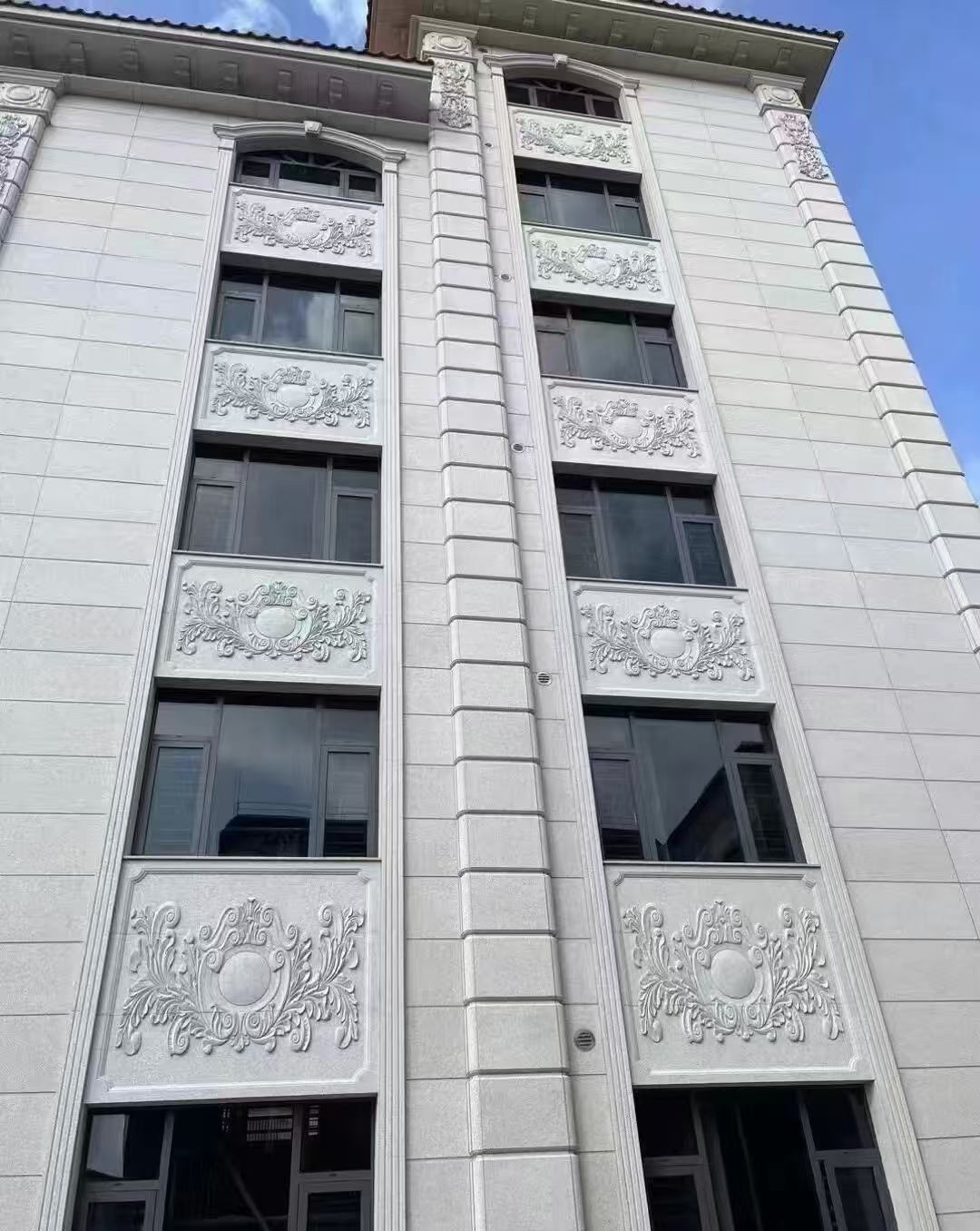 银川 白麻荔枝面花岗岩别墅外墙干挂