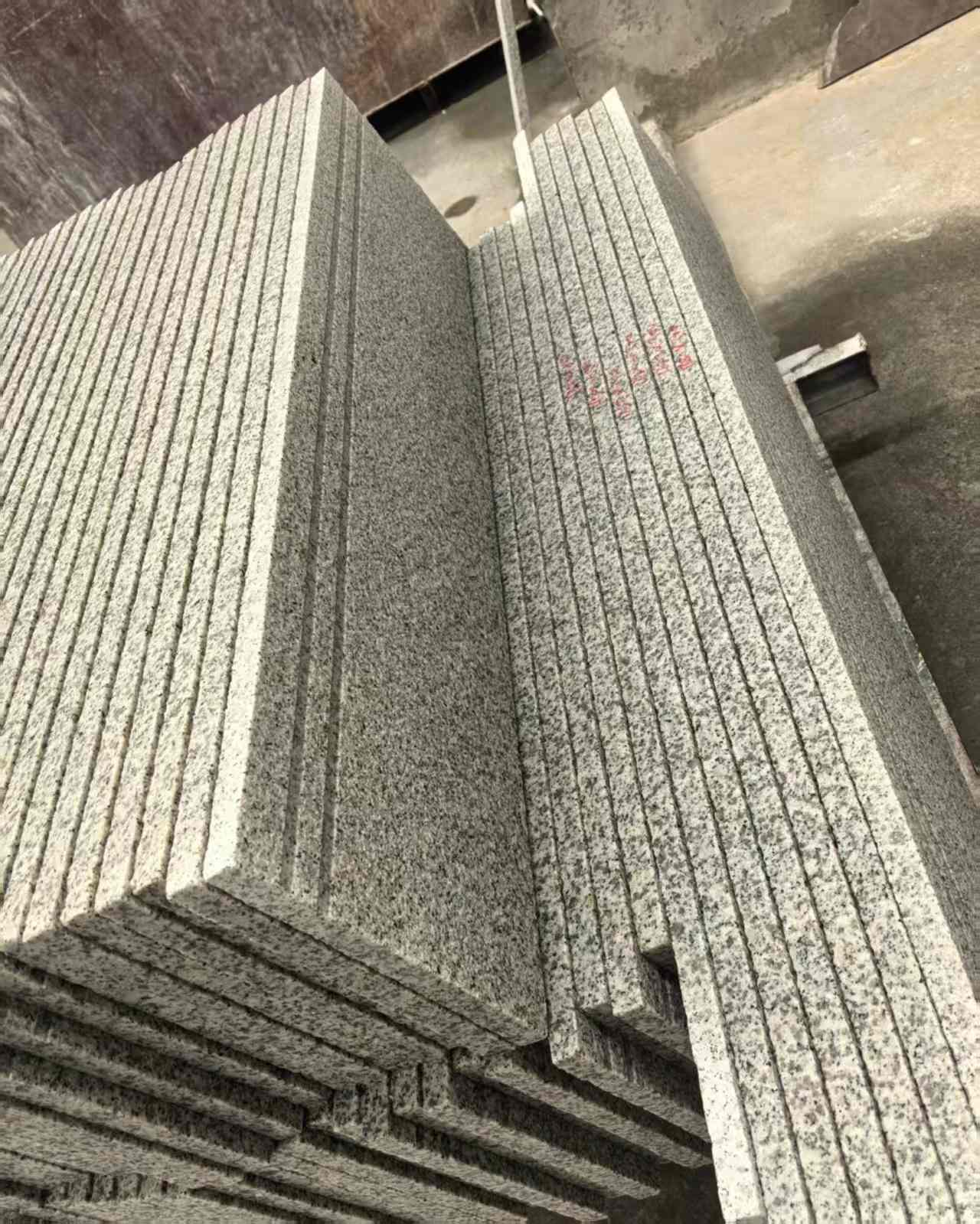 银川 白麻荔枝面花岗岩楼梯踏步